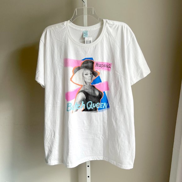 Hot Topic White RuPaul Butch Queen T-Shirt Plus Size 2X XXL - Picture 7 of 7